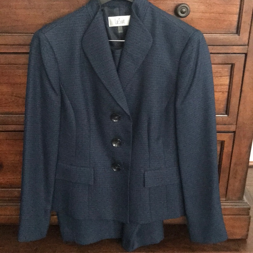 Navy blue suit